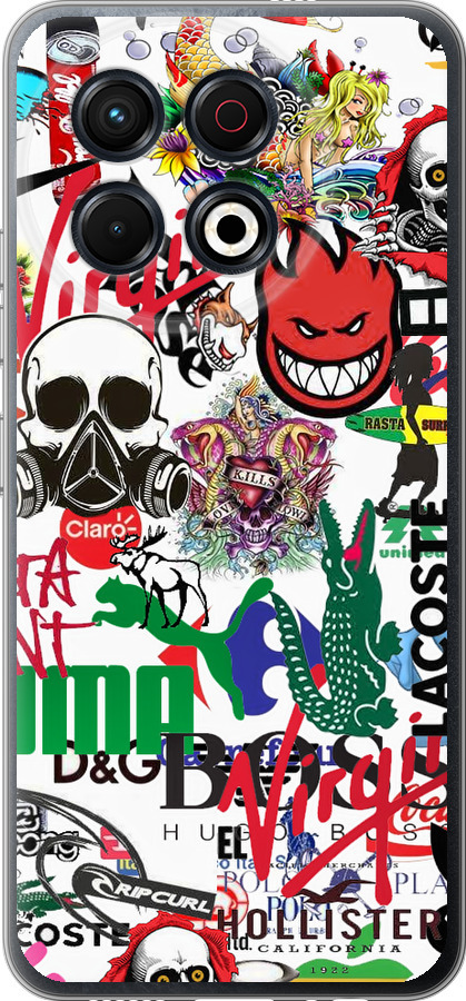 Many different logos