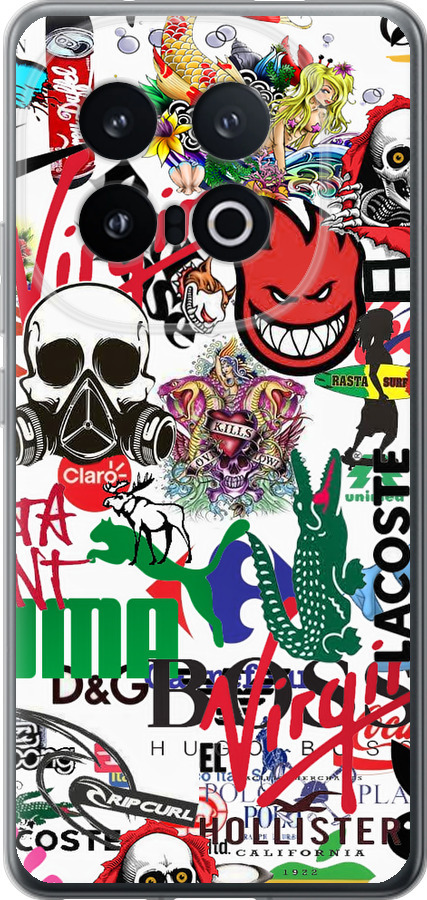 Many different logos