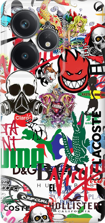 Many different logos