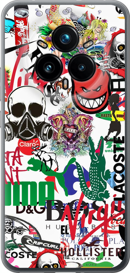 Many different logos