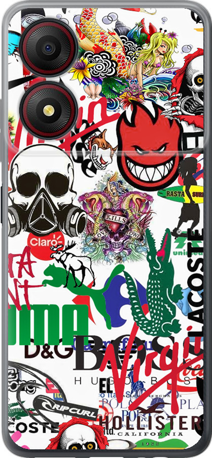 Many different logos
