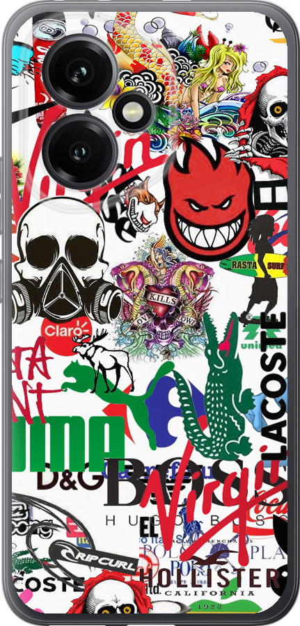Many different logos