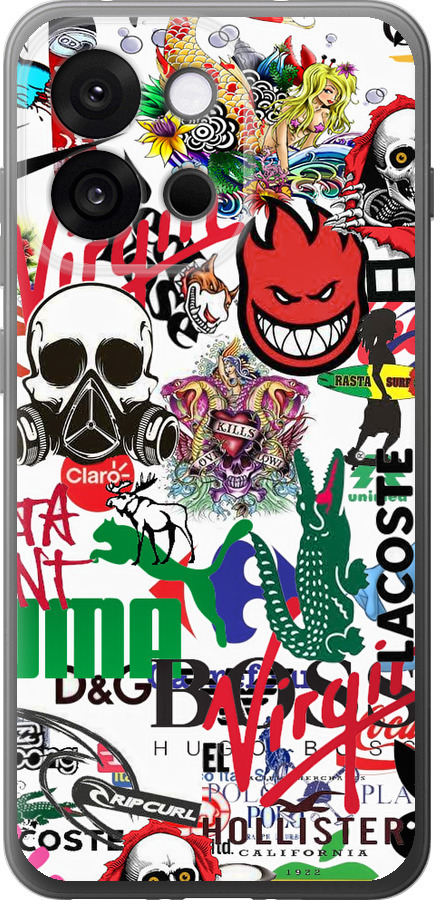 Many different logos