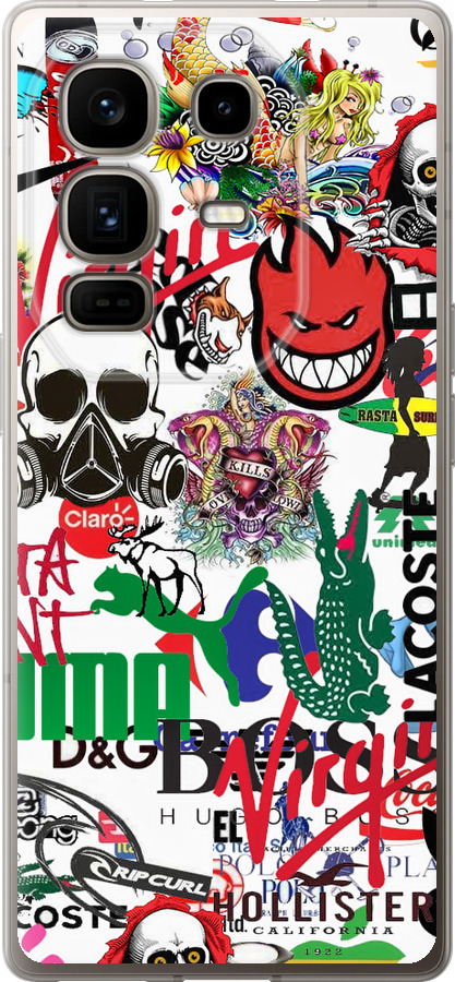 Many different logos