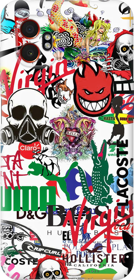 Many different logos