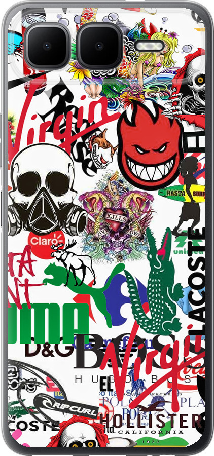 Many different logos