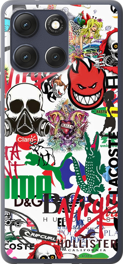 Many different logos