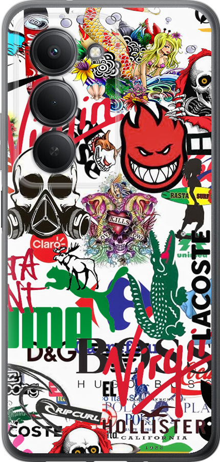 Many different logos