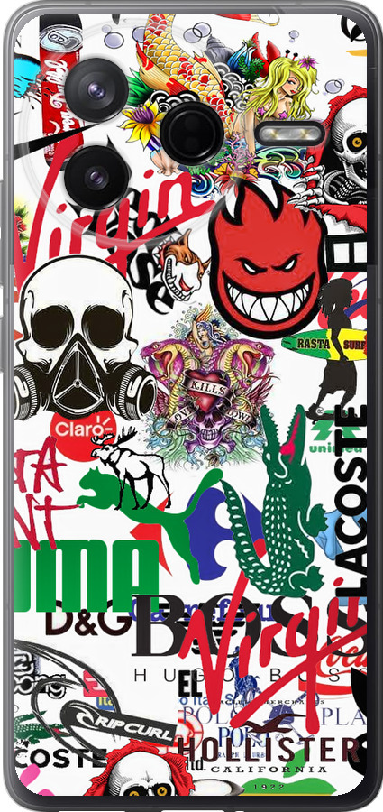 Many different logos