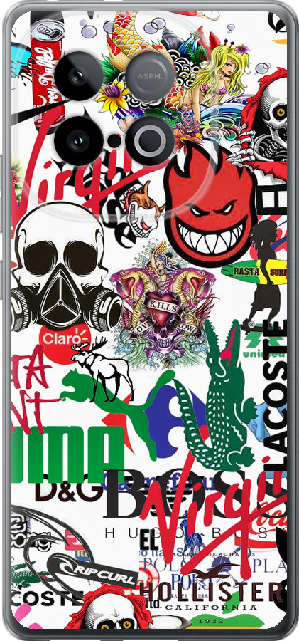 Many different logos