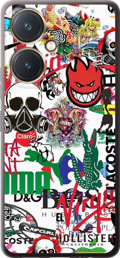 Many different logos