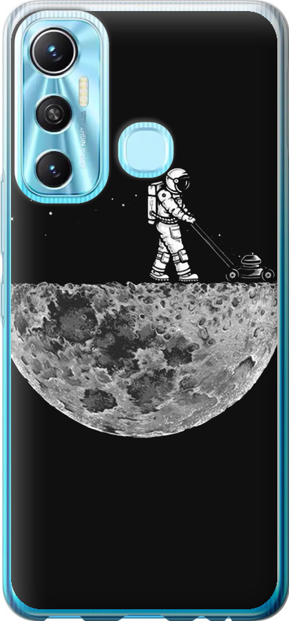 Moon in dark