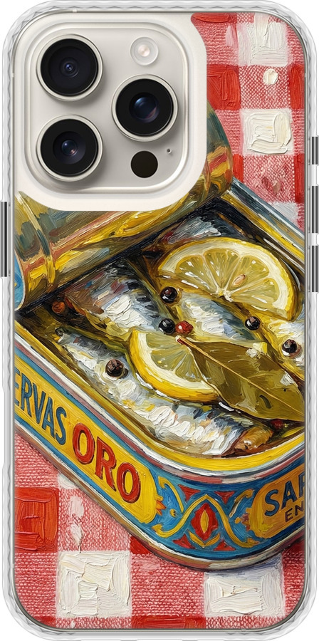 Vintage Sardine Tin Phone
