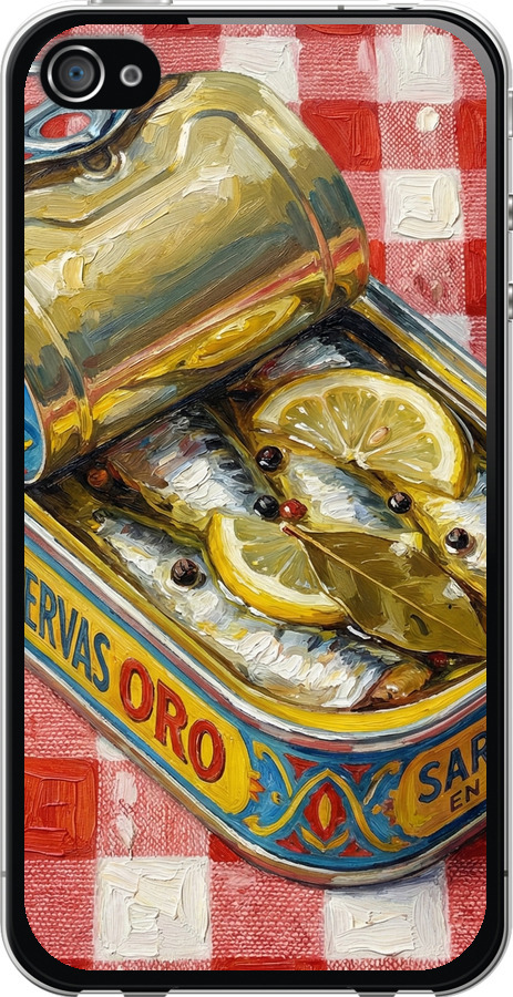Vintage Sardine Tin Phone