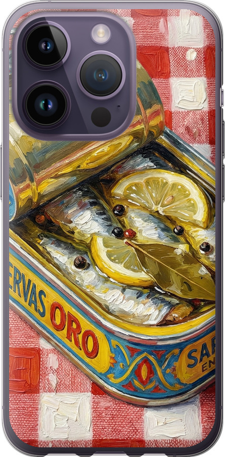 Vintage Sardine Tin Phone