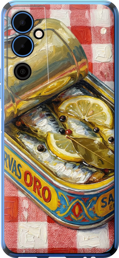 Vintage Sardine Tin Phone