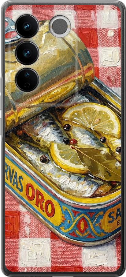 Vintage Sardine Tin Phone