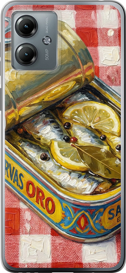 Vintage Sardine Tin Phone