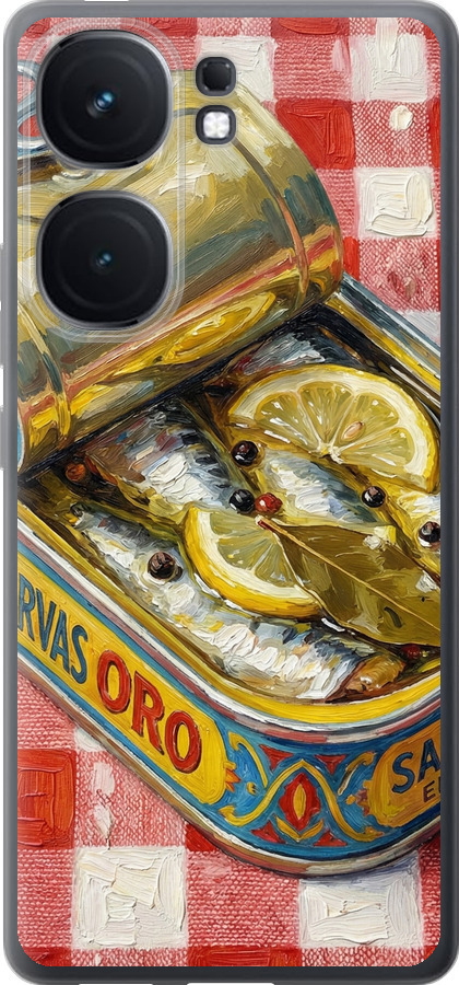 Vintage Sardine Tin Phone