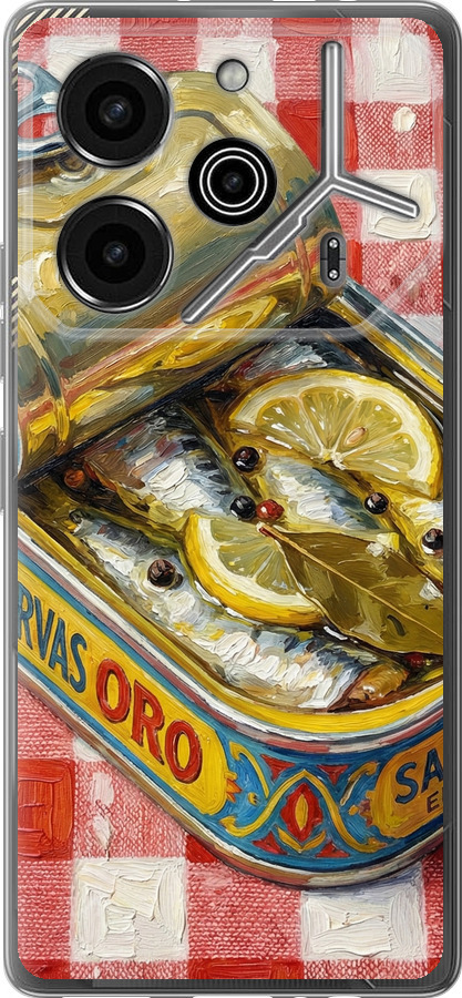 Vintage Sardine Tin Phone