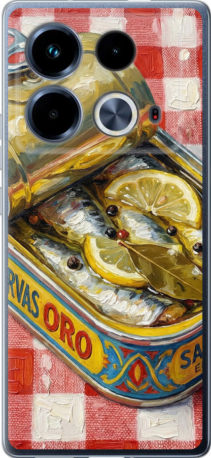 Vintage Sardine Tin Phone