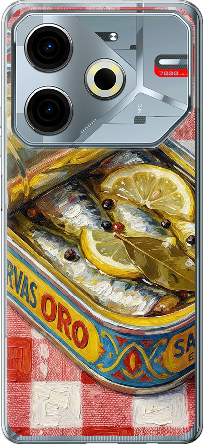Vintage Sardine Tin Phone