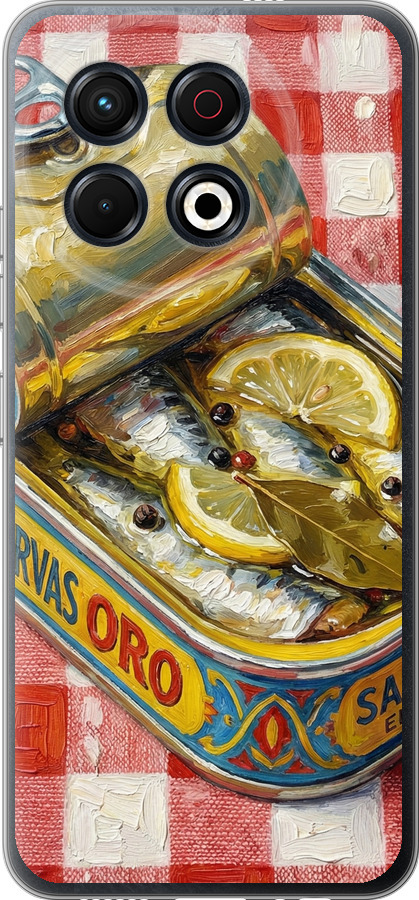 Vintage Sardine Tin Phone