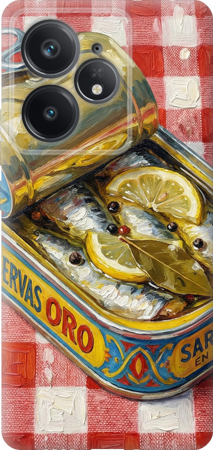 Vintage Sardine Tin Phone
