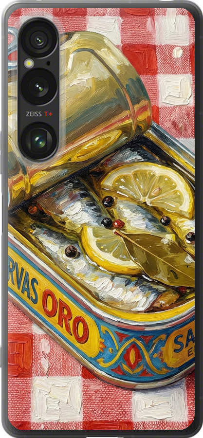 Vintage Sardine Tin Phone