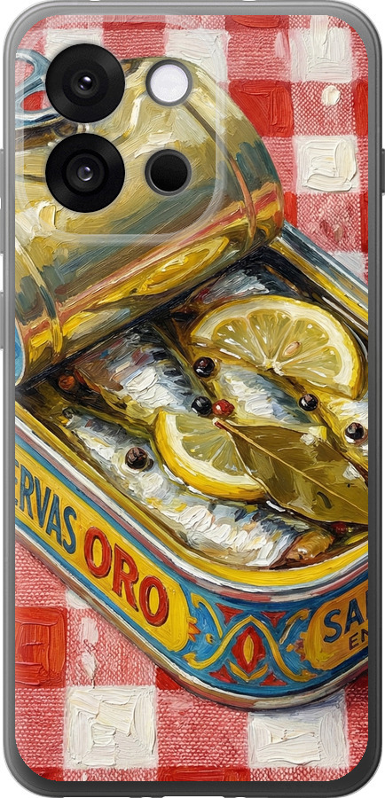 Vintage Sardine Tin Phone