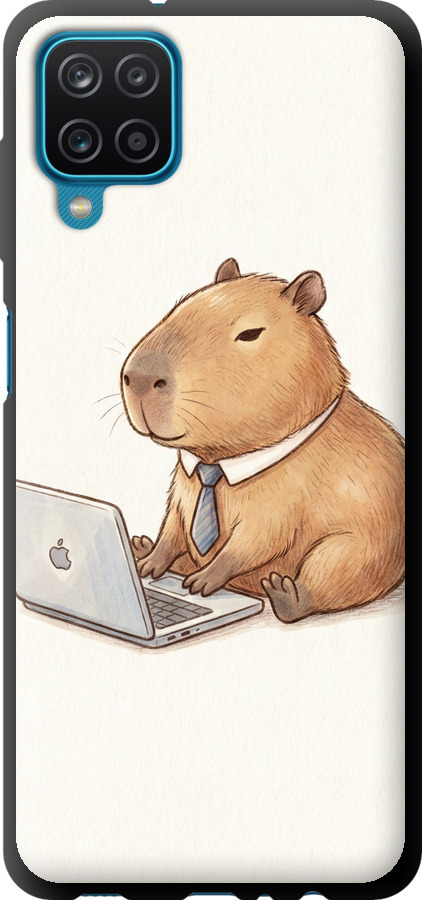 Funny Capybara CEO Working