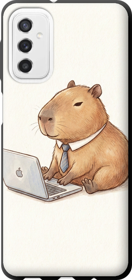 Funny Capybara CEO Working