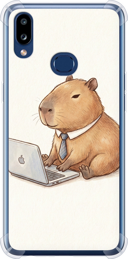 Funny Capybara CEO Working