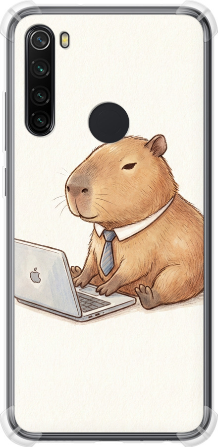 Funny Capybara CEO Working