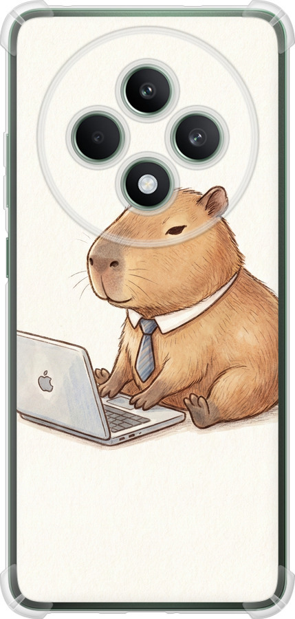 Funny Capybara CEO Working