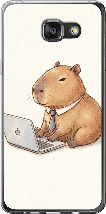 Funny Capybara CEO Working