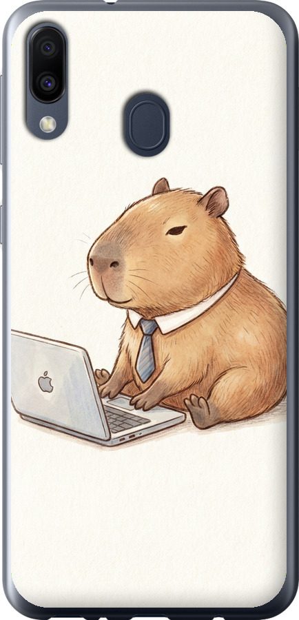 Funny Capybara CEO Working