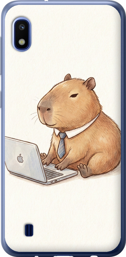 Funny Capybara CEO Working