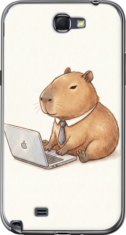 Funny Capybara CEO Working