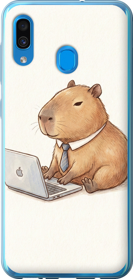 Funny Capybara CEO Working