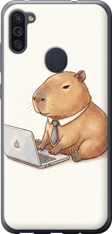 Funny Capybara CEO Working