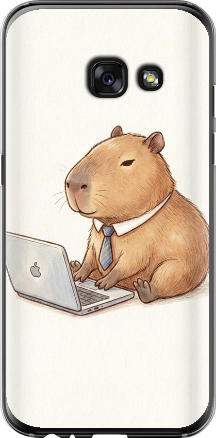 Funny Capybara CEO Working