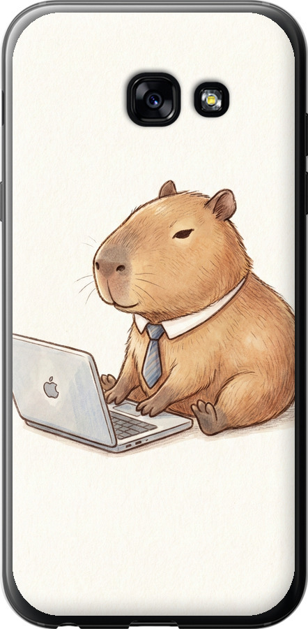 Funny Capybara CEO Working
