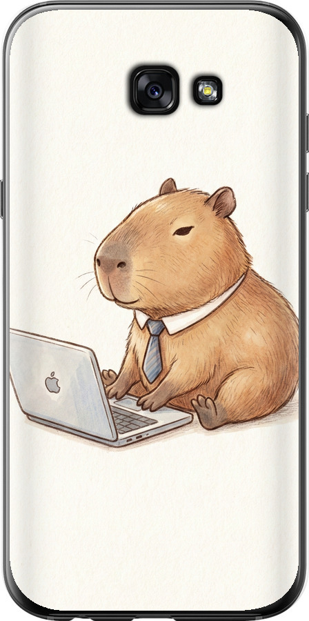 Funny Capybara CEO Working
