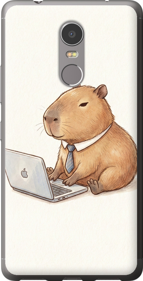 Funny Capybara CEO Working
