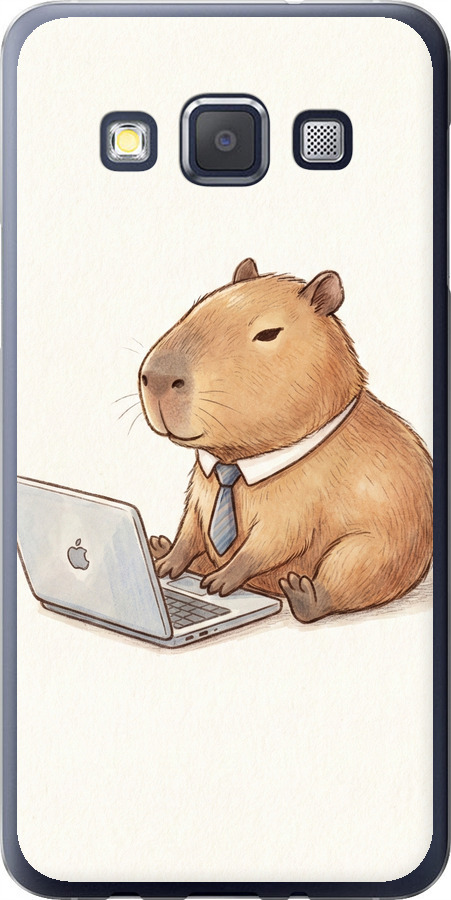 Funny Capybara CEO Working