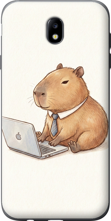Funny Capybara CEO Working