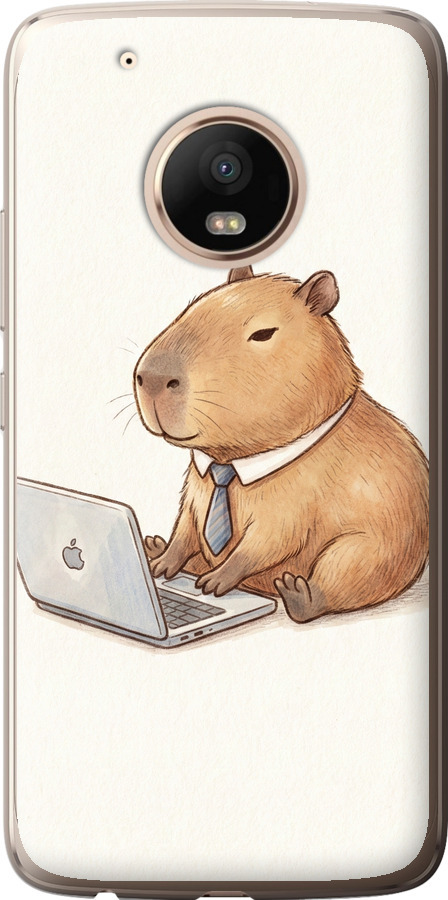 Funny Capybara CEO Working