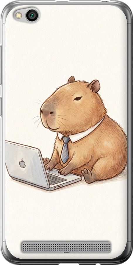 Funny Capybara CEO Working