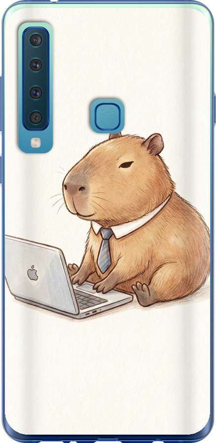 Funny Capybara CEO Working
